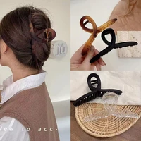 13cm extra large korea hair grab acrylic frosted cross plate hair grab clip shark clip suitable for a lot of hair