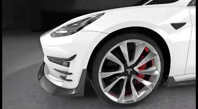 

Carbon Fiber Rear Bumper Splitters forModel 3 Sedan 4-Door 2016-2019