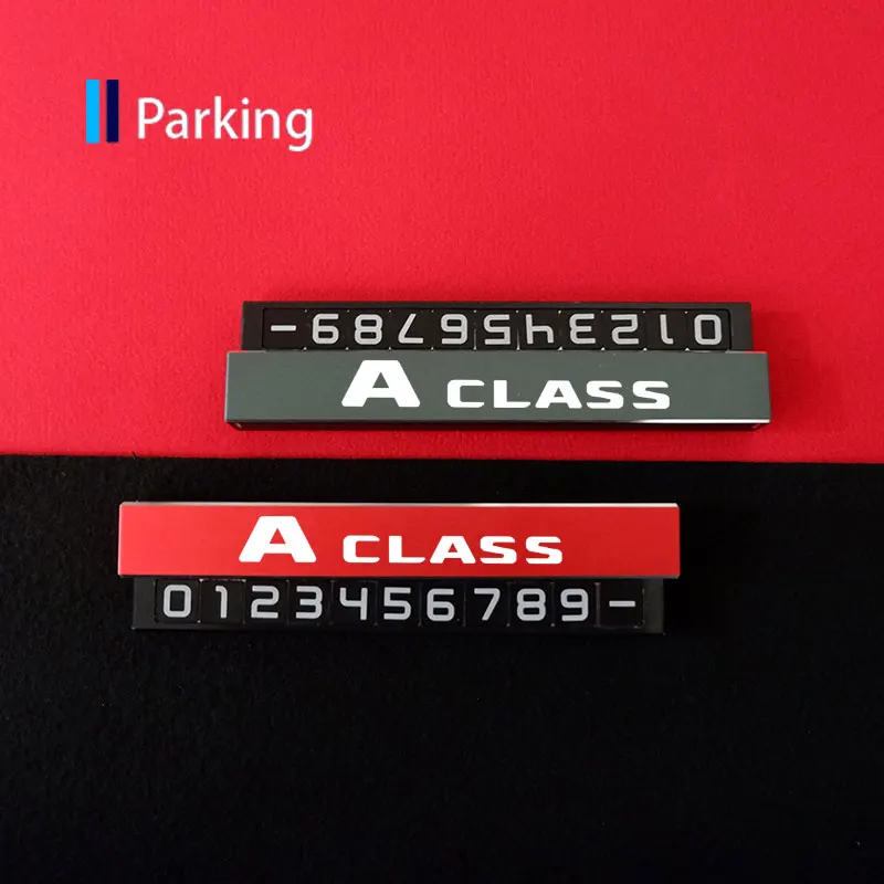 

Hidden Parking Card For Benz A Class Temporary Parking Number Card For Mercedes Benz A B C E R S V CLASS GLA GLB GLC GLE GLK GLS