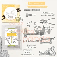 moving panda hardware tools cutting dies and clear stamps for diy dies scrapbooking paper cards decorating album craft die cut
