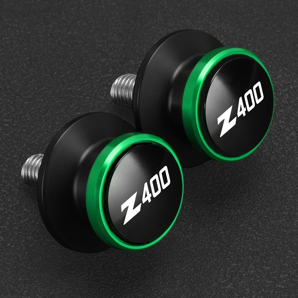 

For KAWASAKI Z400 2018 2019 2020 2021 Motorcycles Z 400 Accessible 6MM Swingarm Spools Rear Stand Screws Sliders Z400 2018-2021