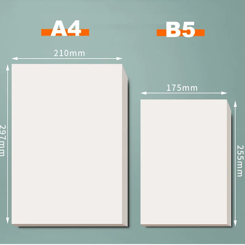 Бумага формата A4 для рисования 4 вида 120 страниц B5