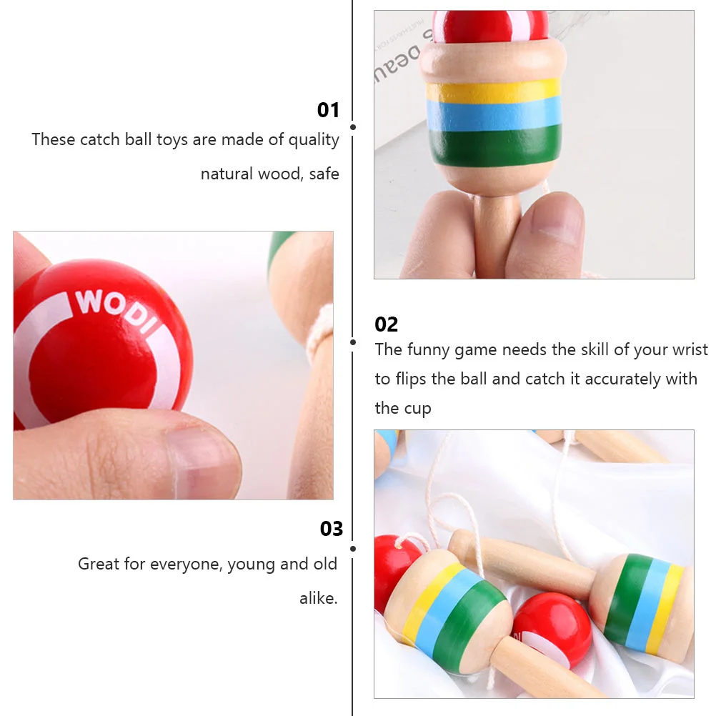 2-х шт. чашка навыков Kenball Kendama игрушки деревянные детские мини-ловушка и игра