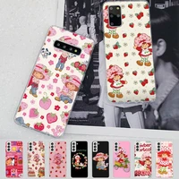 toplbpcs strawberry shortcake girl phone case for samsung s21 a10 for redmi note 7 9 for huawei p30pro honor 8x 10i cover