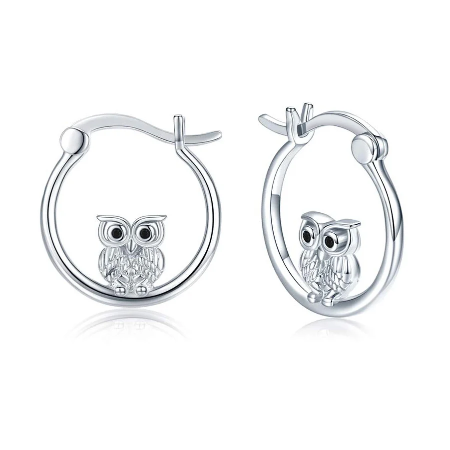 

Женские серьги-кольца в виде совы, 20 пар