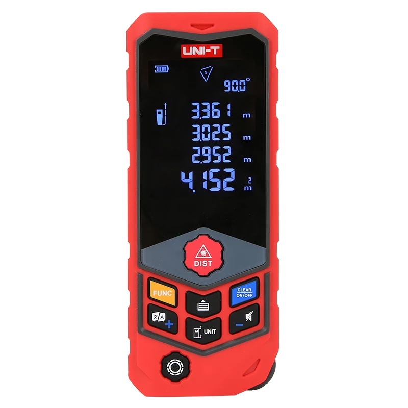 Купи UNI-T LM100D Handheld Laser Distance Meter 100M Trena A Laser Range Finder Measure Tape Digital Battery Powered за 10,382 рублей в магазине AliExpress