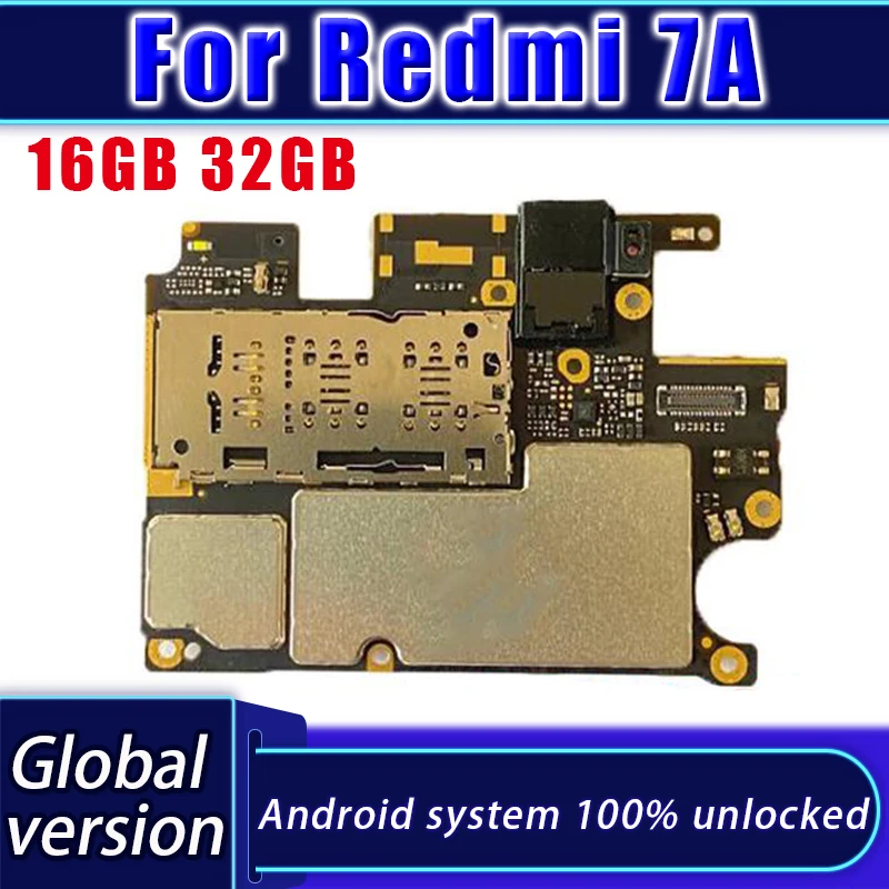Оригинальная разблокированная материнская плата для Xiaomi Redmi Hongmi 7A 16 ГБ 32 с