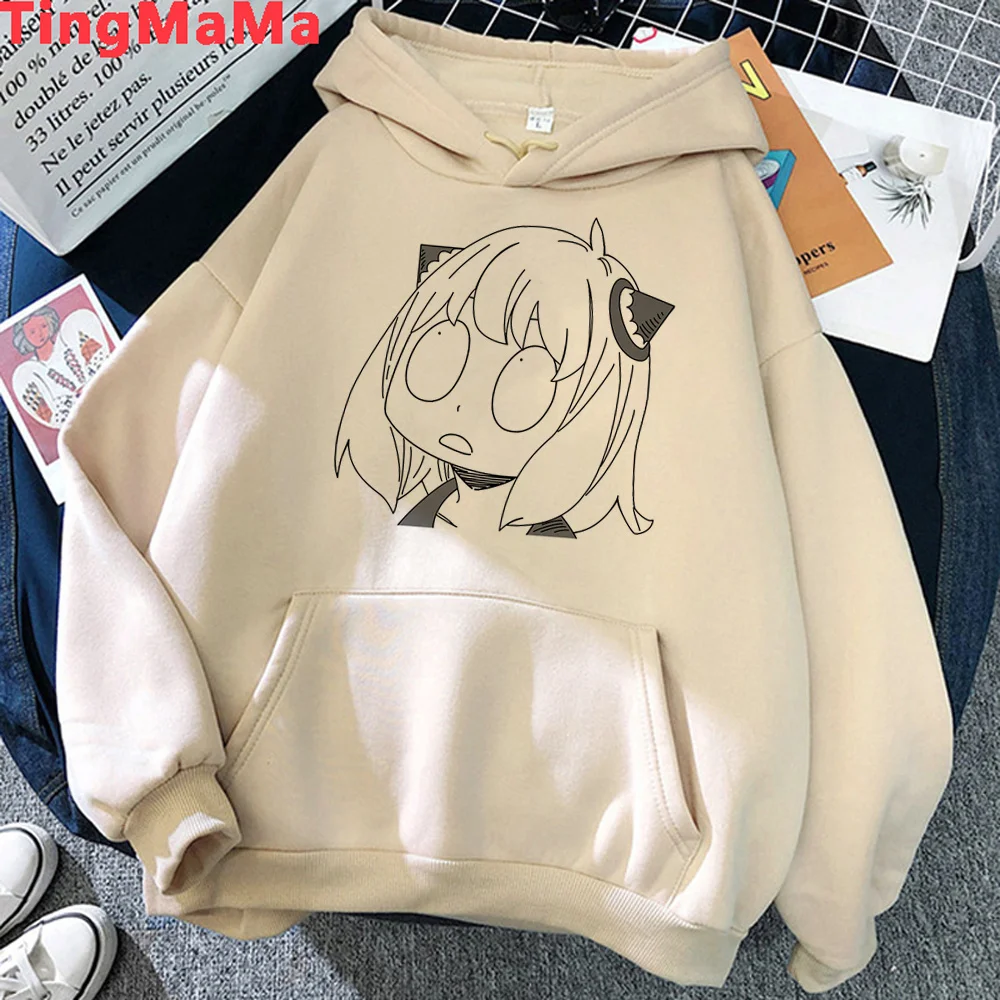 

spy x family hoodies women anime Korean style funny long sleeve top Hooded Shirt sweatshirts female graphic Hood