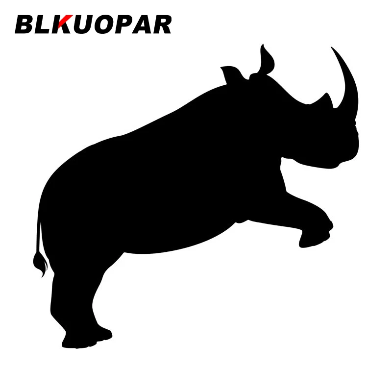 

BLKUOPAR, африканские носороги для взрослых, прыгающая наклейка на автомобиль, водонепроницаемая Солнцезащитная высечка, модная Личность, авто...