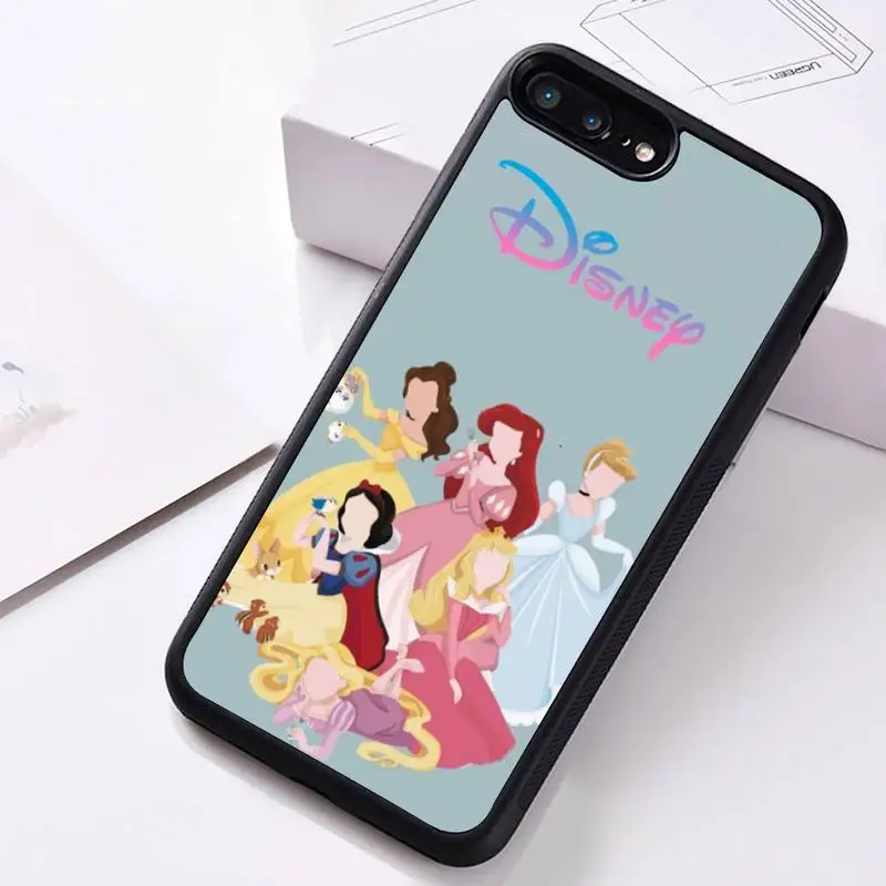 

Disney Princess Phone Case Rubber For iphone 12 11 Pro Max Mini XS Max 8 7 6 6S Plus X 5S SE 2020 XR cover