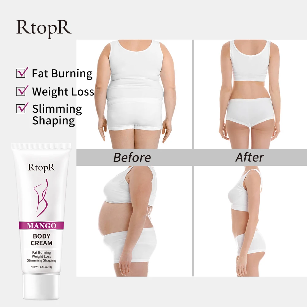 

RtopR Hot Sale Mango Slimming Weight Loss Body Cream Health Body Slimming Promote Fat Burn Thin Firming Cellulite Body Slimming