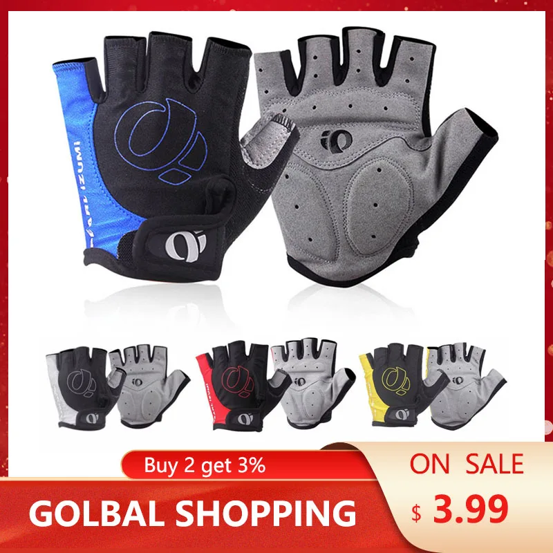 

Перчатки мужские велосипедные с короткими пальцами, нейлоновые ударопрочные дышащие влагопоглощающие спортивные перчатки унисекс для гор...