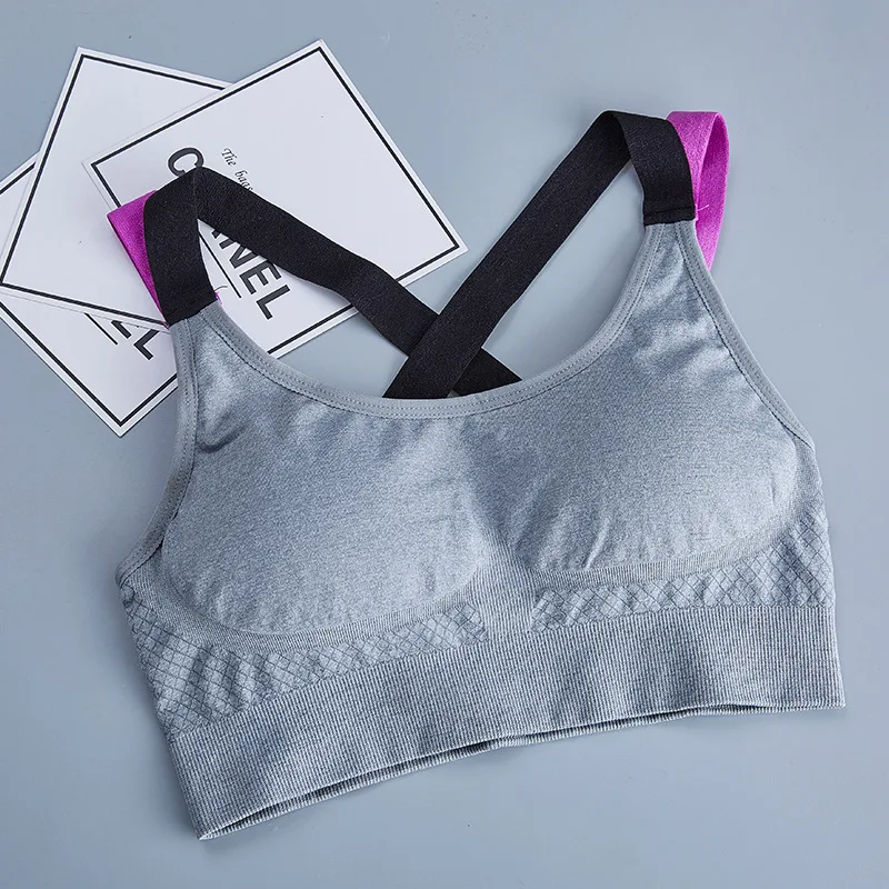 

Women Seamless Bra Camisole Underwear Free Size Black Green Gray Breathable Sexy Tank Top Sports Fitness Yoga Underwear