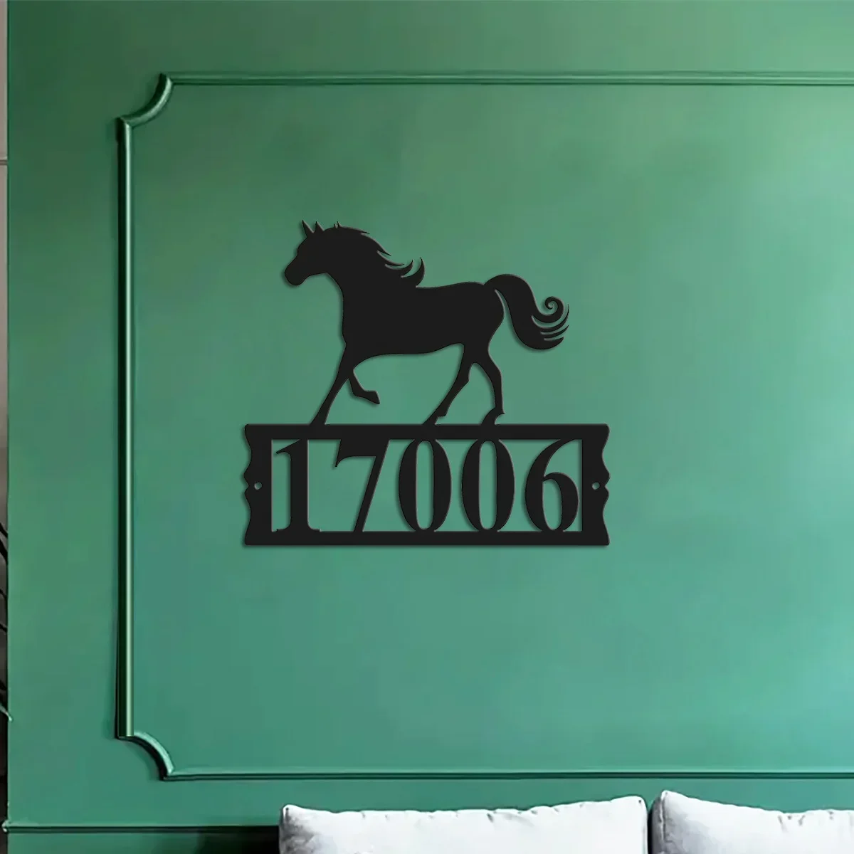 Изготовленный на заказ металлический адресный знак лошади подарок для любителей