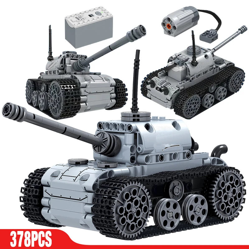 

378 шт., Детский конструктор с электромотором