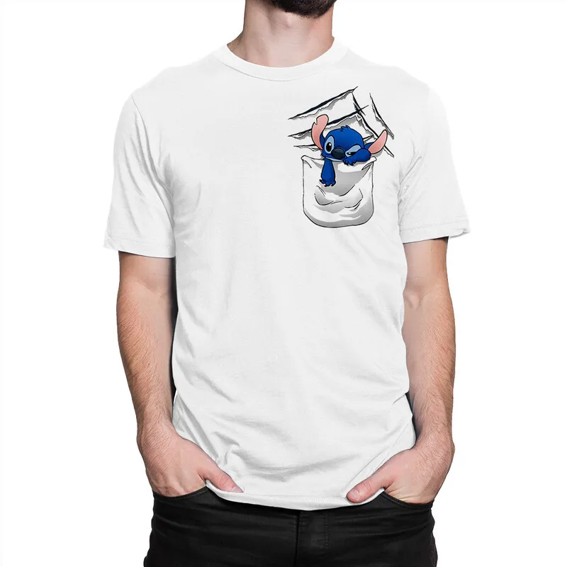 Футболка Стич в Кармашке (Мультфильм Лило и Стич) |