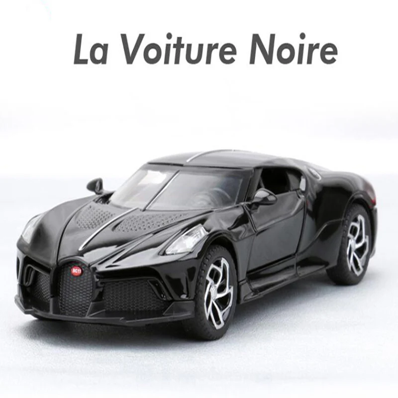 

1:32 металлическая игрушечная машинка Bugatti La Voiture, со звукосветильник
