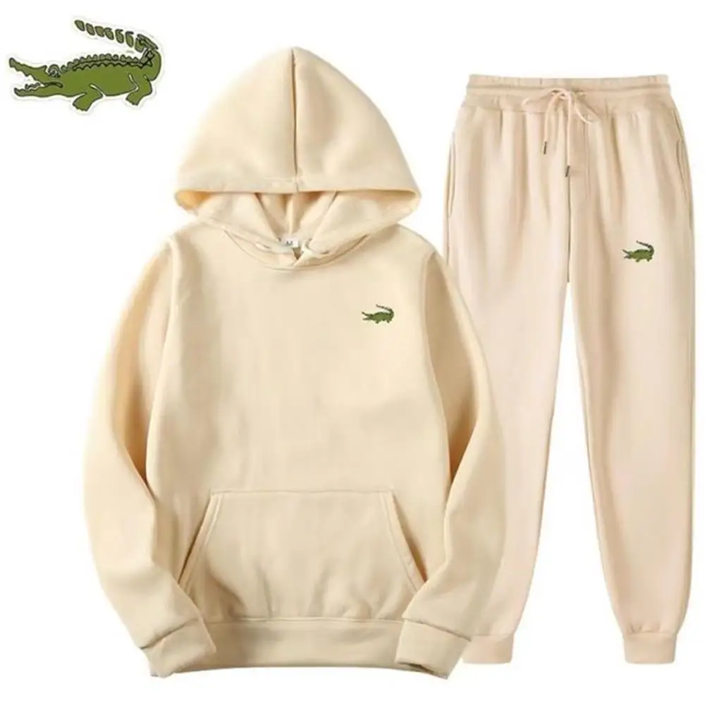 2023 Casual men's fashion sports Hoodie pullover+trousers sports suit