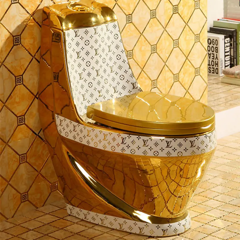 

china new design water tank arabic gold toilet for sale