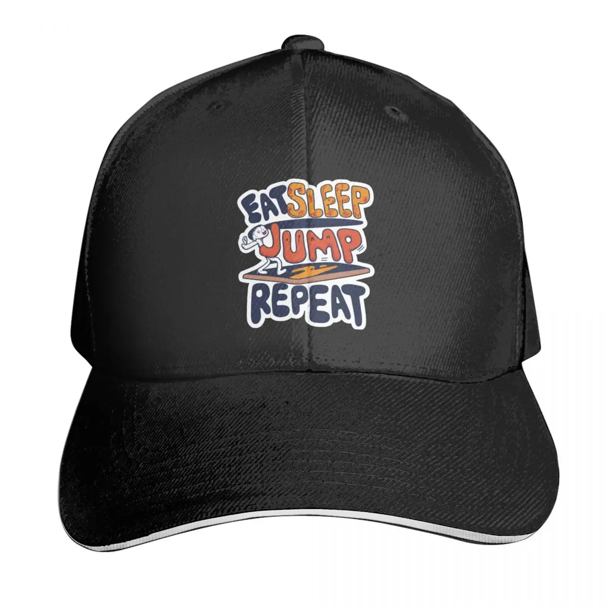 

Eat, Sleep, Jump, Repeat Casquette, Polyester Cap Trendy Moisture Wicking Birthday Gift