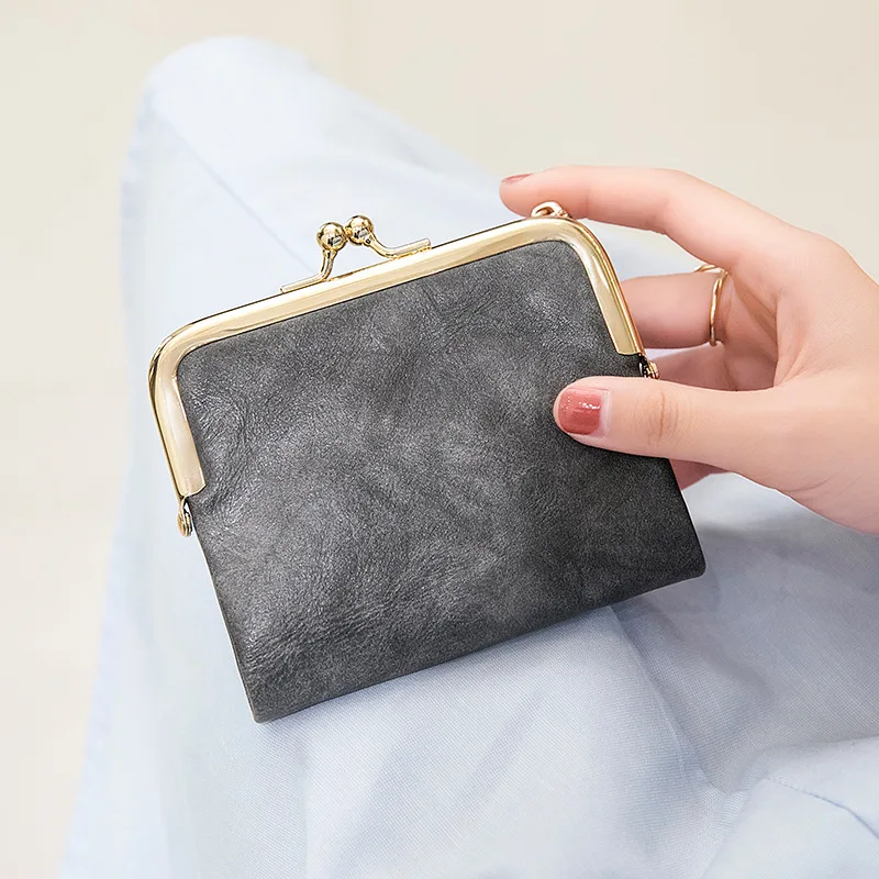 Women's Wallet PU Leather Women's Wallet Made of Leather Women Purses Card Holder Foldable Portable Lady Coin Purses