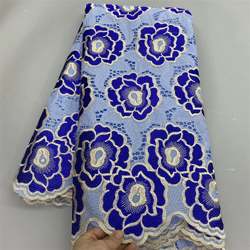 

5 Yards Swiss lace fabric heavy beaded embroidery African lace fabrics 100% cotton lace Swiss voile lace in Switzerland 3L050601