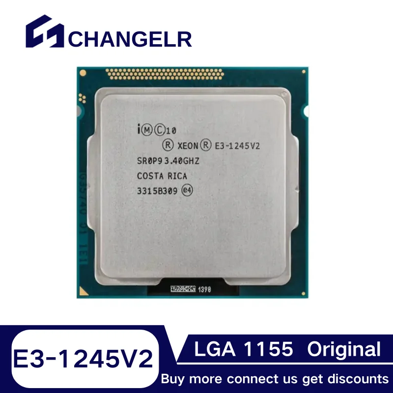E3-1245V2 SR0P9 4 ядра 8 потоков LGA1155 22 нм E3-1245 V2 3 ГГц 8M E3 1245V2 1245