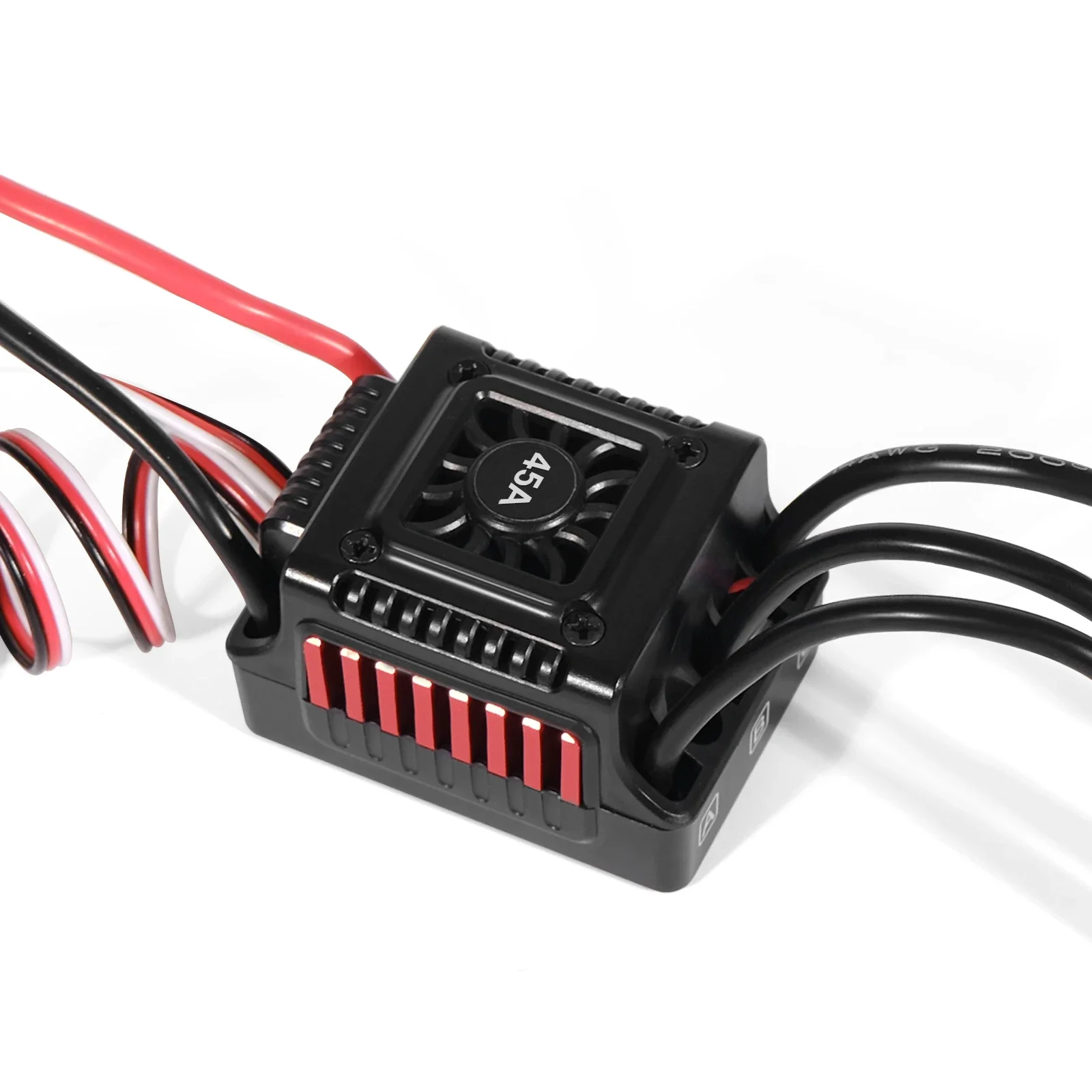 Фото NEEBRC 45A 60A Бесщеточный ESC, водонепроницаемый, пылезащищенный, T/XT60 2-3S для радиоуправляемых машин 1/10, краулеров, монстров, багги, внедорожных и шоссейных моделей Wltoys WPL №4