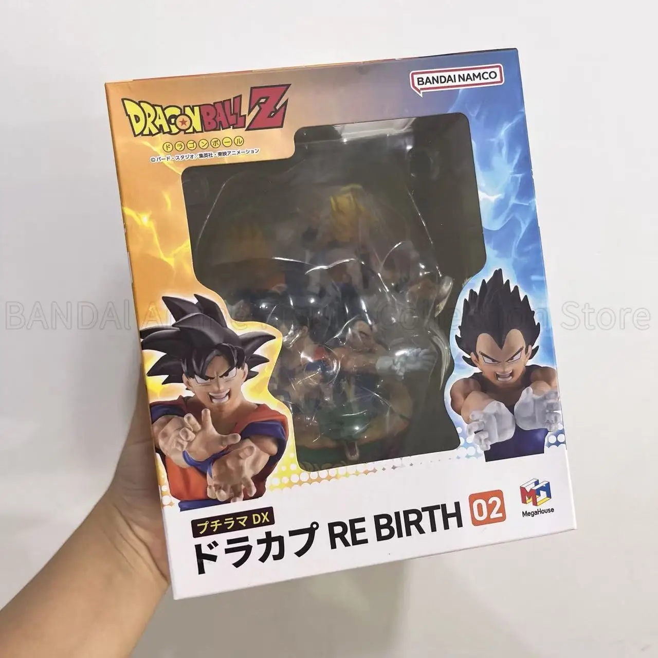 Фото Лидер продаж, оригинальный MegaHouse MH PETITRAMA DX DRAGON BALL RE BIRTH 02, Son Gokuu SHENRON Vegetto Gogeta Toys, модель, украшения, статуя №1