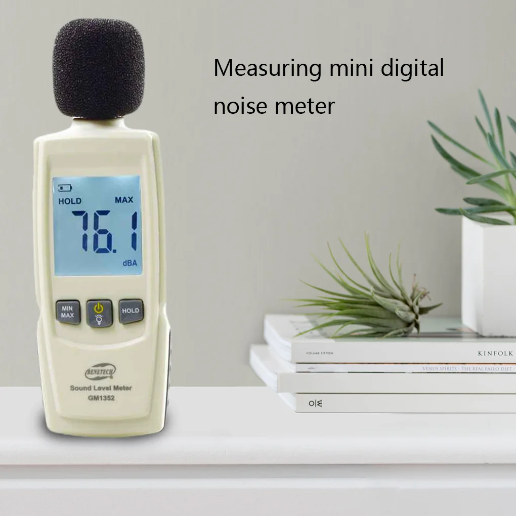 

Измеритель уровня звука GM1352, детектор децибел 30-130dBA, цифровой инструмент для измерения уровня шума для офиса и больницы
