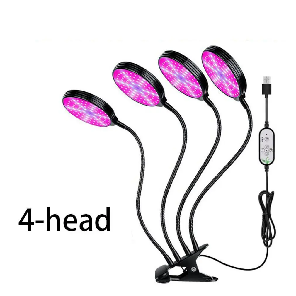 

Hot Plant LED Grow Light with Timer Control Desktop Clip USB Phyto Lamps for Plants Seedling Flowers Grow Box 5 Dimmable Modes