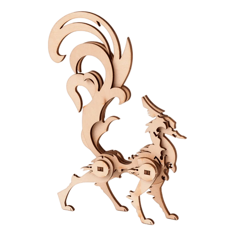 

Монтессори 3D легко Животные головоломки DIY Деревянные блоки игрушки для детей взрослых подарок