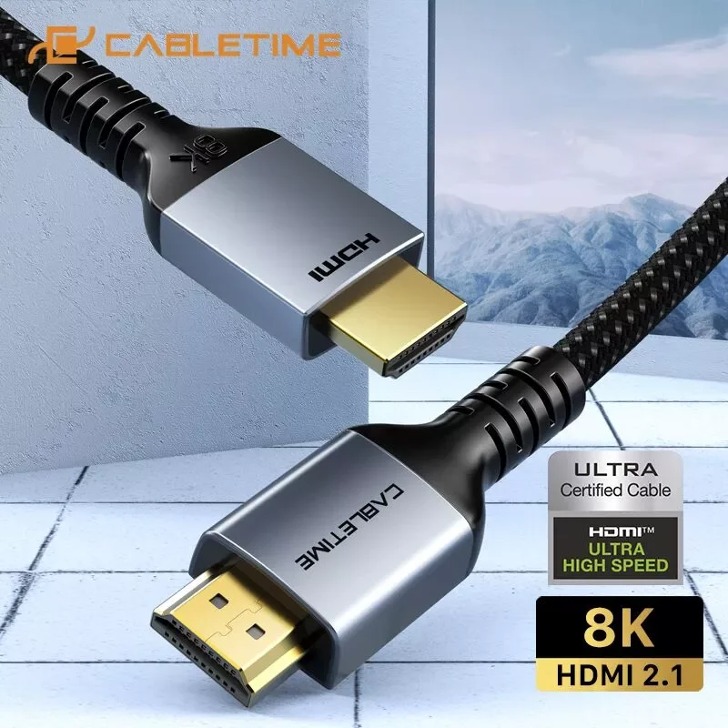 

8K HDMI кабель для ноутбука HDMI 2,1 кабель 8K/60Hz HDR для Macbook Air HDMI сплиттер цифровой кабель C388