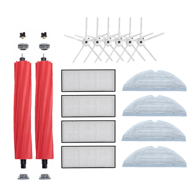 

Main Roll Brush Mop Rag Hepa Filter Side Brush For Xiaomi Roborock S7 T7S T7PLUS Vacuum Cleaner Replacement Parts