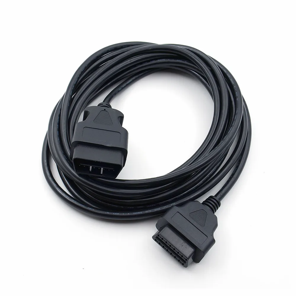 5 м 16 контактов OBD 2 II Elm327 Удлинительный кабель штекер-гнездо ODB2 EML 327 адаптер