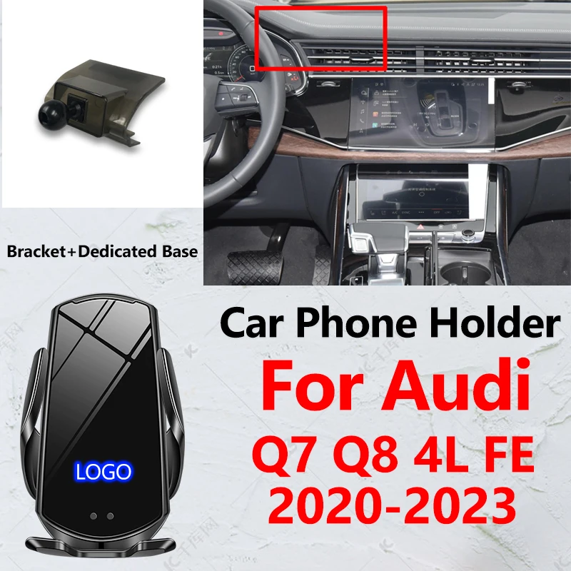 

Автомобильный держатель для телефона Audi Q7 Q8 4L FE 2020-2023 с беспроводной зарядкой