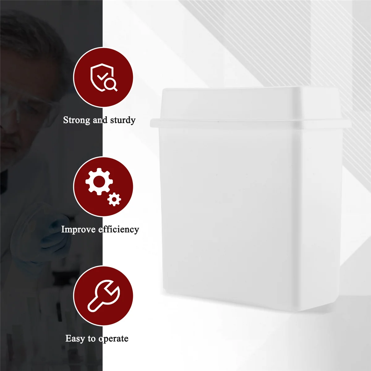 2 в 1 набор из 24 белых стеллажей для микроскопа