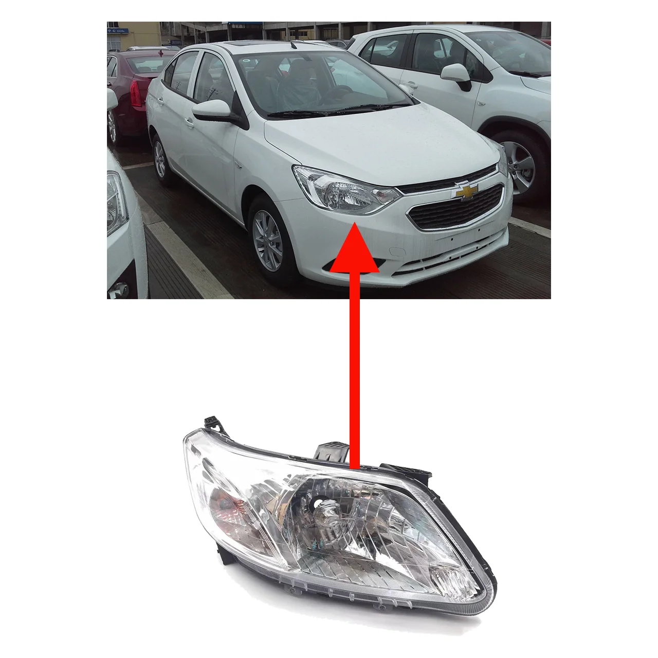 Автомобильные фары в сборе для Chevrolet Sail 2010-2015 противотуманные Галогенные Sail-2015