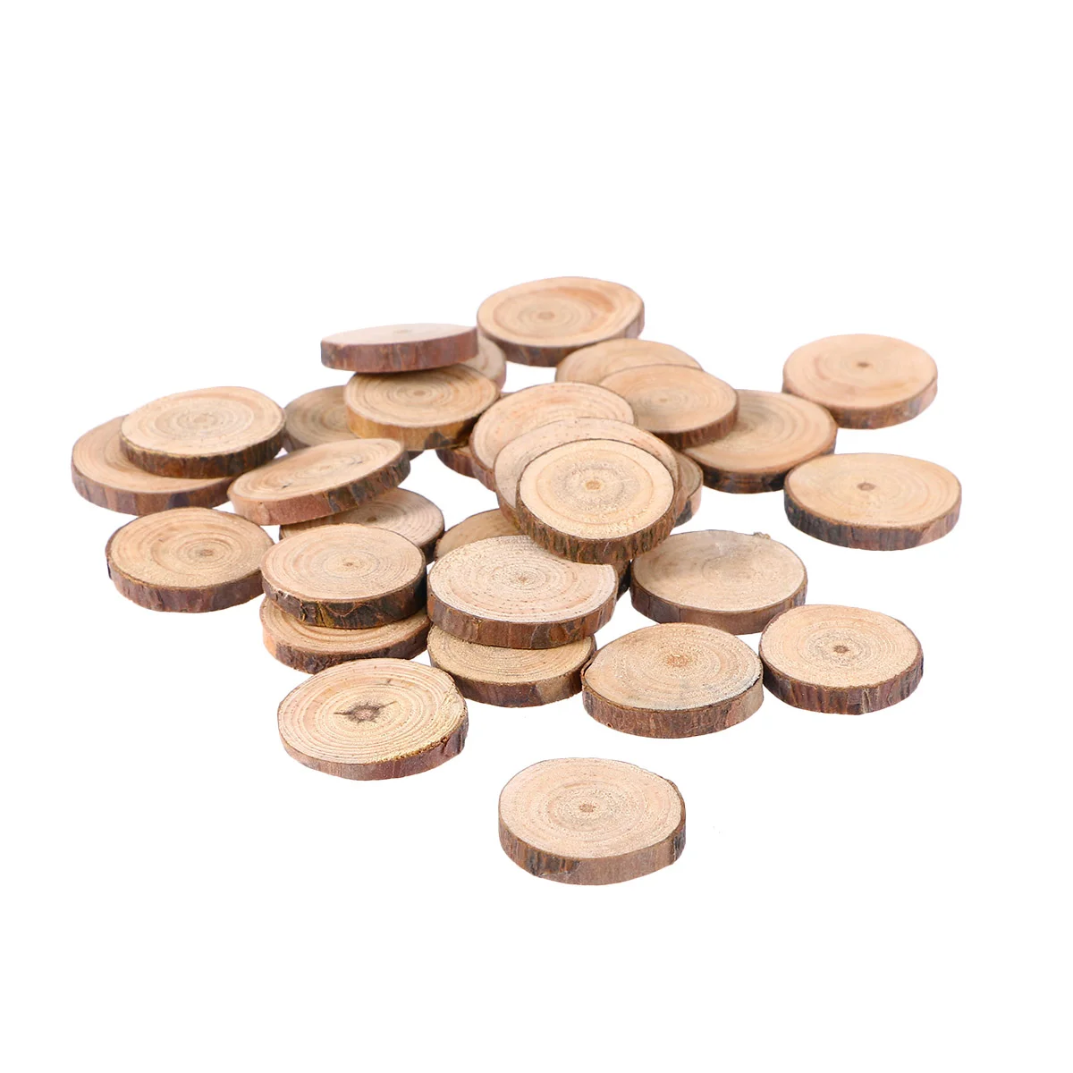 

Wood Slices Log Discs Diy Wooden Coasters Circlesbarkcraft Unfinished Natural Accessories