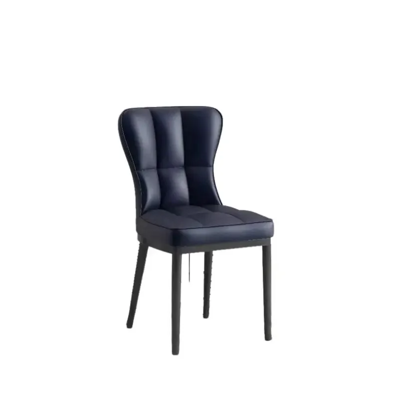 Минималистичный металлический ресепшн обеденный стул в скандинавском стиле