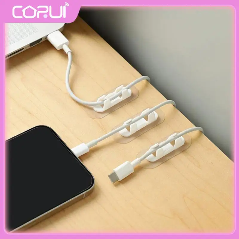 

Wall Wiring Storage Artifact High Viscosity Acrylic Viscose Hook Punch-free Self-adhesive Wire Holder Home Storage Wire Retainer