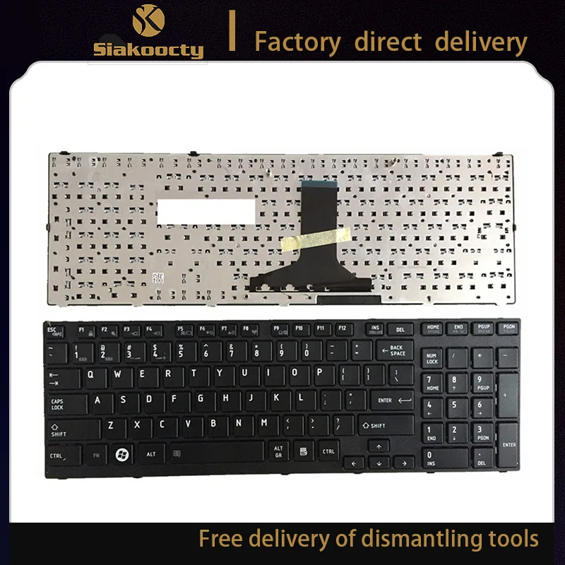 

Siakoocty New Laptop Backlit Keyboard For Toshiba Qosmio X770 X775 English US
