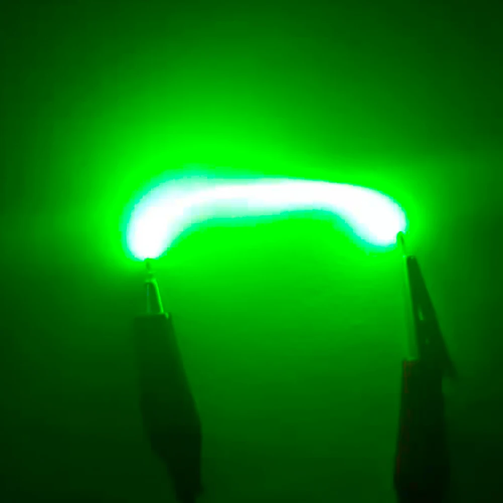 Pаспродажа 10 шт. 3 в 10 шт. 80 мм Светодиодная нить Эдисона Гибкая 2200 мА лампа к красный зеленый синий Cob блок диодов праздничное освещение комплект для тво...