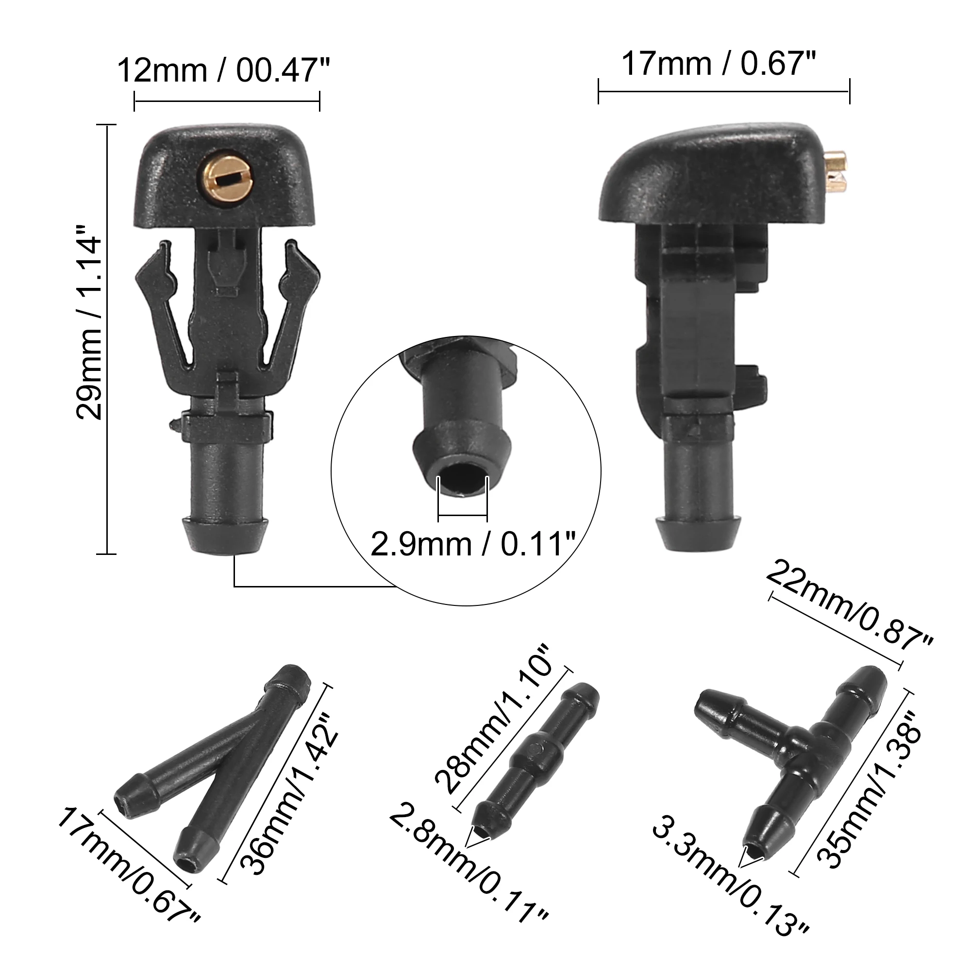X Autohaux форсунки омывателя лобового стекла для Ford F150 2004-2013 Flex 2009-2013 Taurus 2008-2009 -