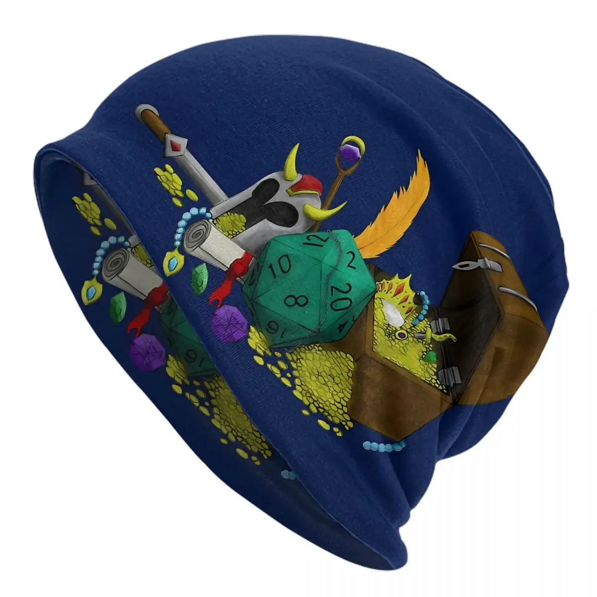 

DnD Game Outdoor Hats Dragons Loot Thin Hat Bonnet Hipster Skullies Beanies Caps Men Women's Earmuffs