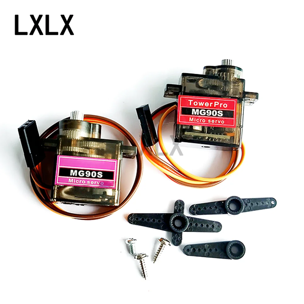 

1PCS MG90S MG90 Metal Gear Servo Plastic Gear Servo Tilt Servo Copper Teeth