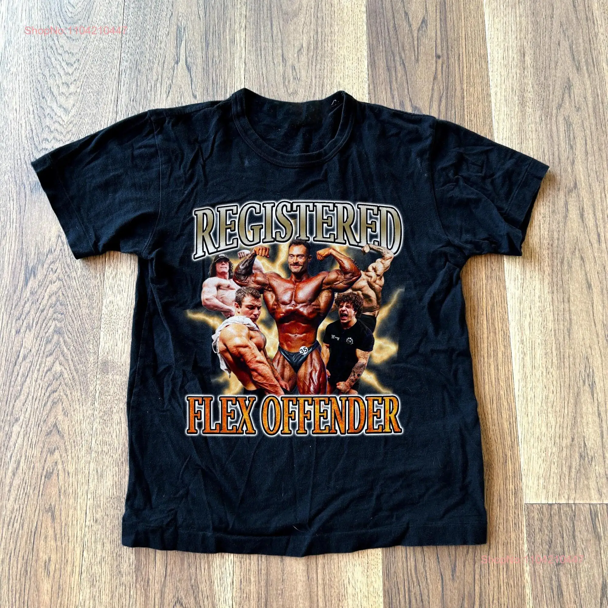 Забавная офленная футболка Registered Flex Offender Gym Lifting Ironic Sam Sulek Tren Twins CBum с длинными или