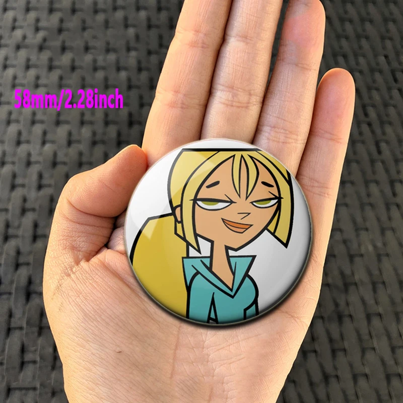 Фото 32/44/50/58 мм Chris Total Drama Island Td Mclean, мягкие булавки на пуговицах, креативная брошь, значок для воротника, рюкзака, шляпы, украшения, подарки №3