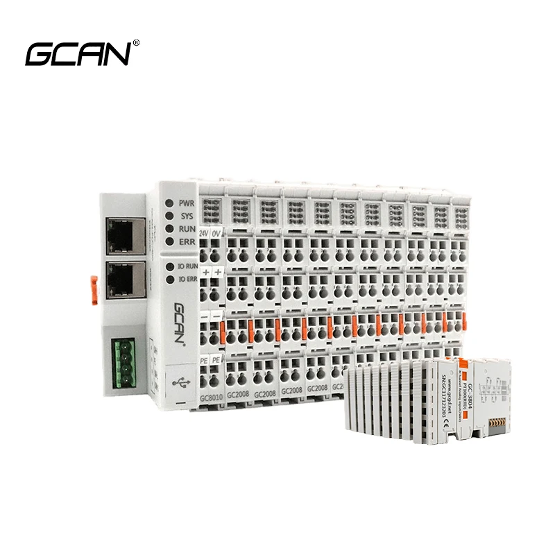 Codesys PLC Programmable Logic Controller China GCAN Brand Ultra-small Scalable Industrial Controller for Mail Sorting Machine