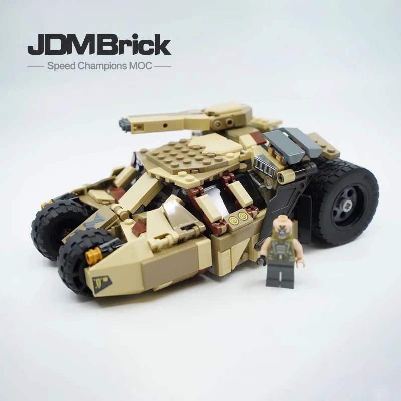 

New Creativity MOC-92051 Camouflage Bat Car Building Block Boy Puzzle Toy Assembly Small Particle Model Gift Set